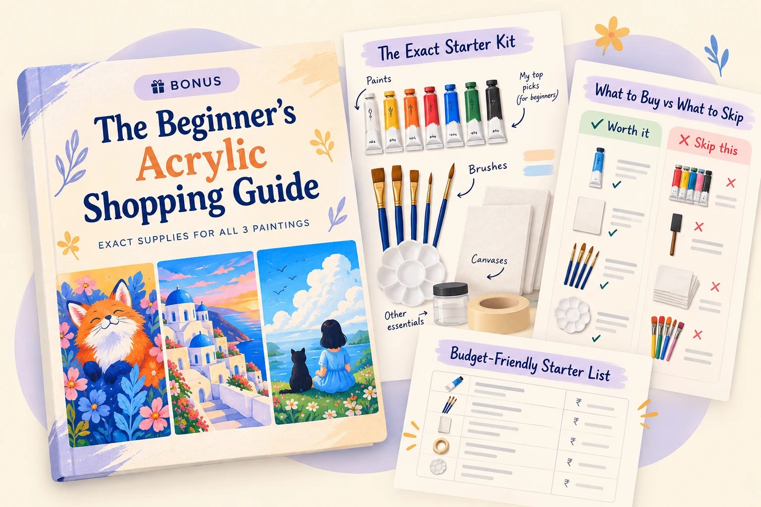 The Beginner's Acrylic Shopping Guide